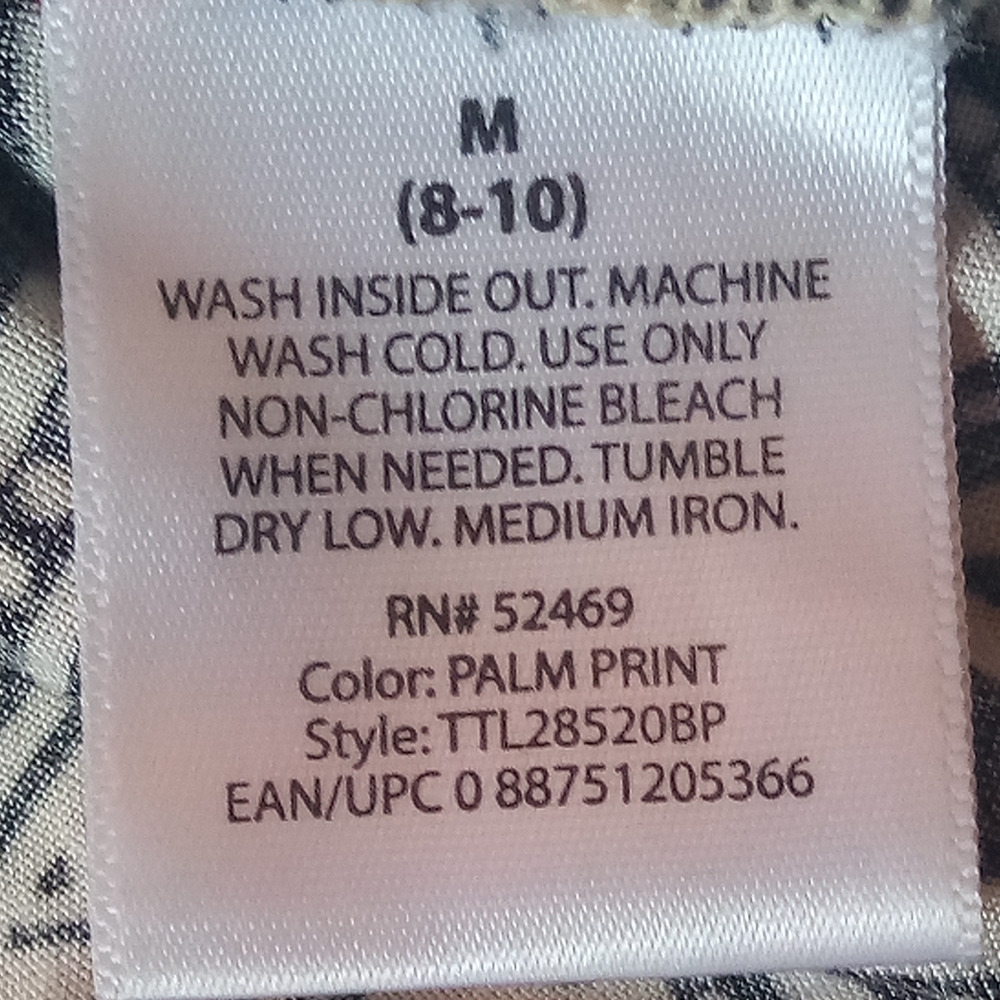 Time and Tru Tropical Print Midi Dress - Multicolor - Picture 6 of 6